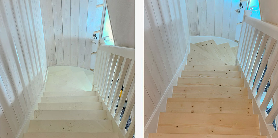 Projet la flotte en re rénovation escalier